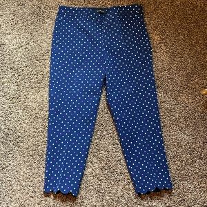 Talbots Chatham Crop with Scalloped Hem